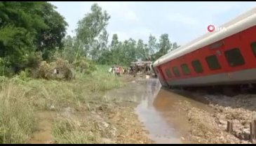Hindistan'da yolcu treni raydan çıktı: 2 ölü, 20 yaralı