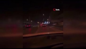 Bursa'da yarışan araçlar trafikte dehşet saçtı