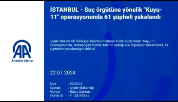 Ali Yerlikaya duyurdu "Kuyu-11" operasyonlarında 61 şüpheli yakalandı