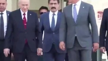 MHP Genel Başkanı Bahçeli ile Ali Koç görüşmesi sona erdi