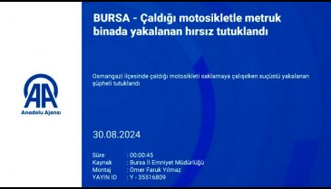 Bursa'da çaldığı motosikleti saklamaya çalışırken yakalandı!