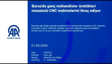 Bursa'da 5 genç mühendis ürettikleri masaüstü CNC makinelerini ihraç ediyor