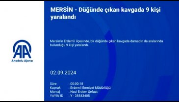 Mersin'de düğünde kavga çıktı! 9 yaralı