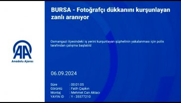 Bursa'da fotoğrafçı dükkanı kurşunlandı!