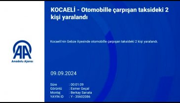 Kocaeli'de taksi ile otomobil çarpıştı! 2 yaralı