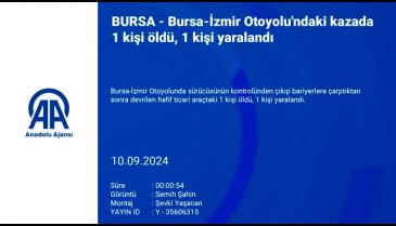 Bursa'da kontrolden çıkan hafif ticari araç bariyerlere çarptı: 1 ölü, 1 yaralı