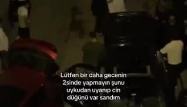 Bursa'da gece yarısı yapılan düğün eğlencesi tepki çekti