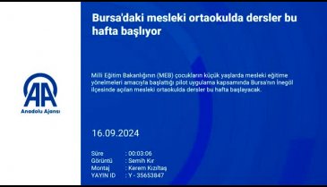 Bursa'daki mesleki ortaokulda dersler bu hafta başlıyor