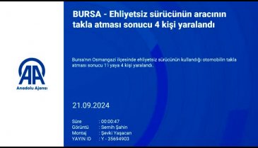 Bursa'da, ehliyetsiz sürücünün kullandığı otomobil takla attı: 4 yaralı