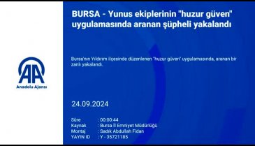 Bursa'da "huzur güven" uygulamasında, aranan bir zanlı yakalandı