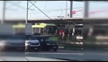 Bursa'da metro istasyonunda korku dolu anlar!