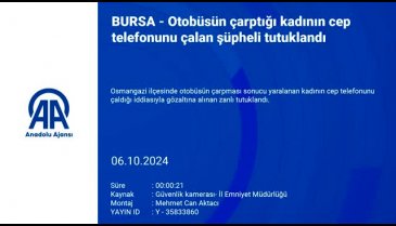 Bursa'da otobüsün çarptığı kadının cep telefonu çalındı