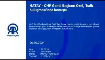 CHP Genel Başkanı Özel'den Bursa açıklaması