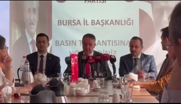 Büyük Birlik Partisi Bursa İl Başkanlığı'ndan basın toplantısı