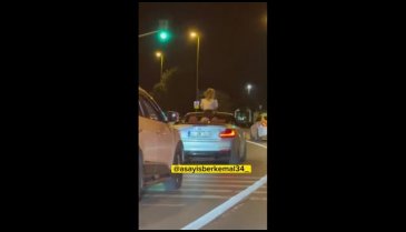 İstanbul'da trafiği kilitleyen twerk: Görenler yola odaklanamadı