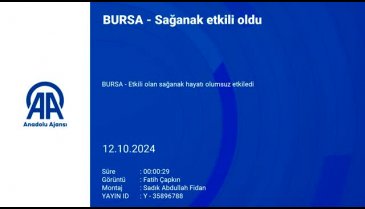 Bursa'yı sel vurdu!