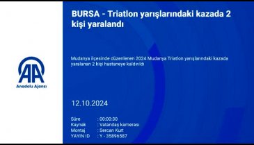 Bursa'da Triatlon yarışlarındaki kazada 2 kişi yaralandı