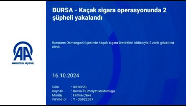 Bursa'da kaçak sigara operasyonu