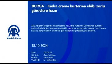 Bursa'nın kadın arama kurtarma ekibi zorlu görevlere hazır