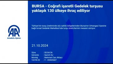 Bursa'nın coğrafi işaretli Gedelek turşusu yaklaşık 130 ülkeye ihraç ediliyor