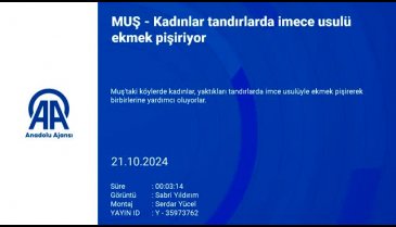 Kadınlar tandırlarda imece usulü ekmek pişiriyor: Bursa'ya götürecek