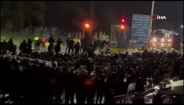 İsrail'e mal götüren firmayı protesto edenlerin kapattığı yol 3 saat sonra açıldı