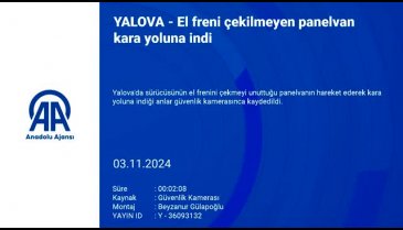 Yalova-Bursa&nbsp;kara yolu üzerinde el frenini çekmeyi unuttu olanlar oldu