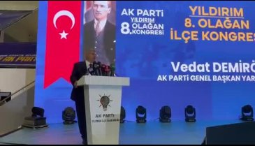 Bursa'da AK Parti Yıldırım İlçe Başkanlığı Kongresi -2