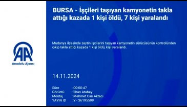 İşçileri taşıyan kamyonet ağaca çarptı: 1 ölü, 7 yaralı