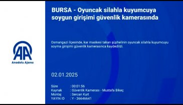 Bursa'da oyuncak silahla kuyumcuya soygun girişimi