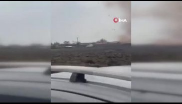 Mardin'de hortum çatıları uçurdu, ağaçları devirdi
