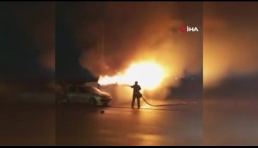 Bursa'da seyyar tezgah alev topuna döndü!