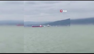 Denizin ortasında korkutan yangın!