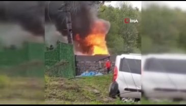Sapanca'da bungalov alev topuna döndü