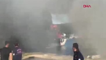 3 tekne alev alev yandı! Ekipler sevk edildi