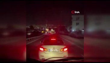 Trafik magandaları yol kesip etrafa dehşet saçtılar!