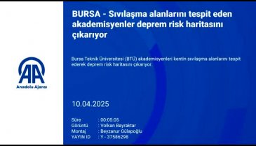 Bursa'nın deprem risk haritası ortaya çıkıyor!