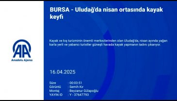 Bursa'nın zirvesinde nisan ortasında kayak keyfi!