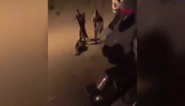 Bursa'da gece vakti tekme tokat kavga!