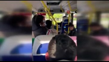 Bursa'da minibüste akılalmaz anlar!