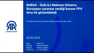 Bursa'da Mahmut Orhan konseri dron ile görüntülendi