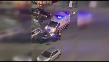 Kaza yapan alkollü sürücü kendini araca kilitledi