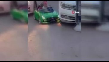 Facianın eşiğinden dönüldü! Çocuk akülü aracı ile kaza yaptı
