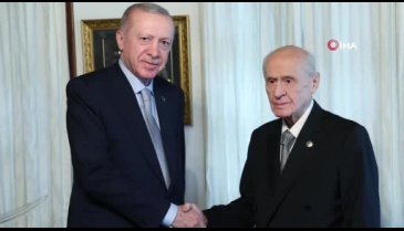 Cumhurbaşkanı Erdoğan, Bahçeli'yi ziyaret etti