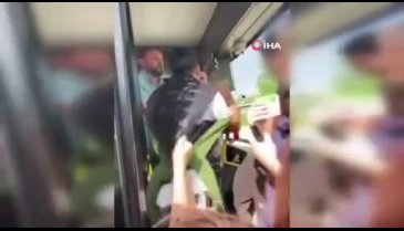 Bursa'da otobüste gergin anlar! Ortalık karıştı