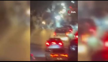 Bursa'da asker uğurlamasında korkutan anlar! Araçlar aniden durdu...