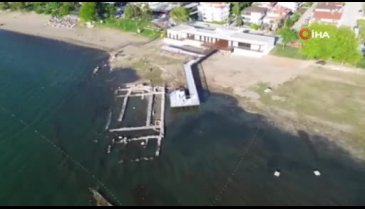 İznik'teki tarihi Bazilika havadan görüntülendi
