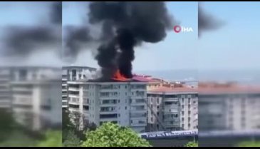 Bursa'da bir sitede korkutan anlar!