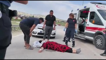 Bursa'da karşıdan karşıya geçerken ölümden döndü!