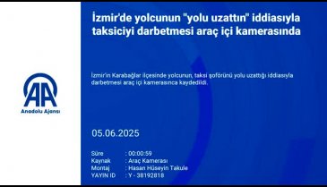 'Yolu uzattın' iddiasıyla taksiciyi dövdü! O anlar kamerada...